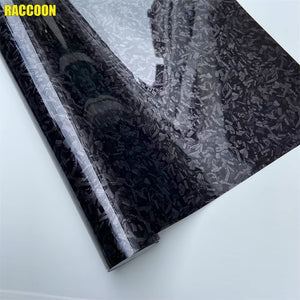 Rova Ride Glossy Black Carbon Fiber Vinyl Wrap Film